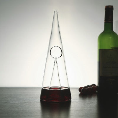 Pyramid Artisan Glass Wine Decanter
