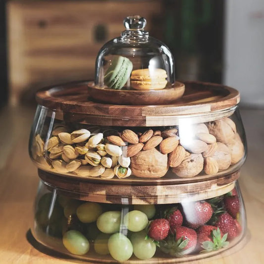 Rustic Glass Snack-Stash Container