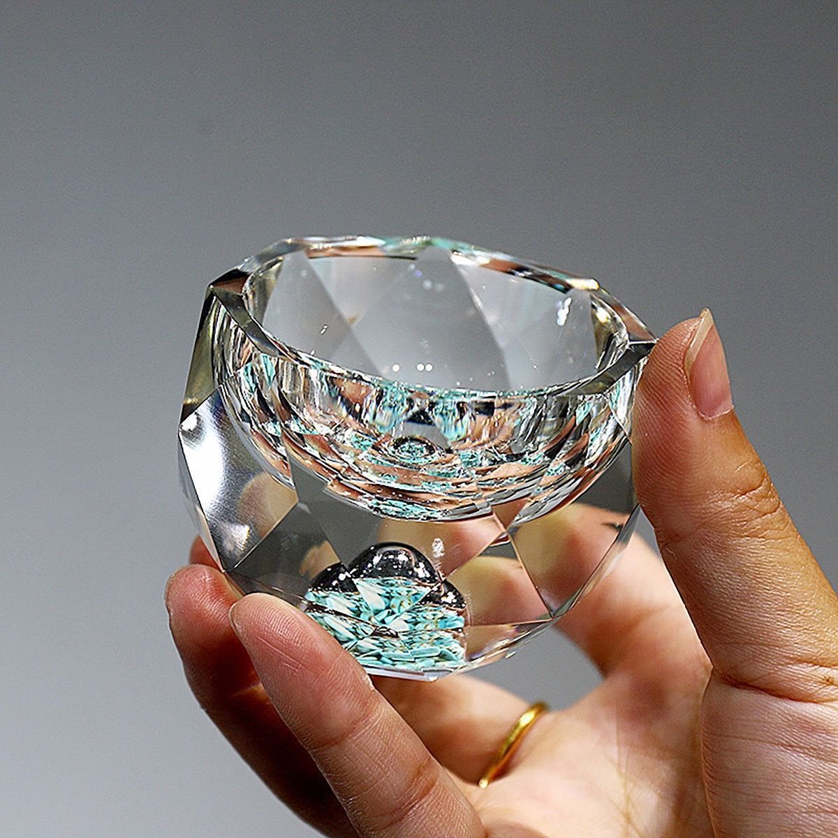 Crystal Diamond Cut Shot Glasses