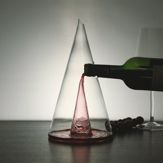 Pyramid Artisan Glass Wine Decanter