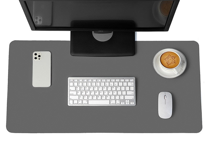 Premium Waterproof PU Leather Desk Mat and Mouse Pad