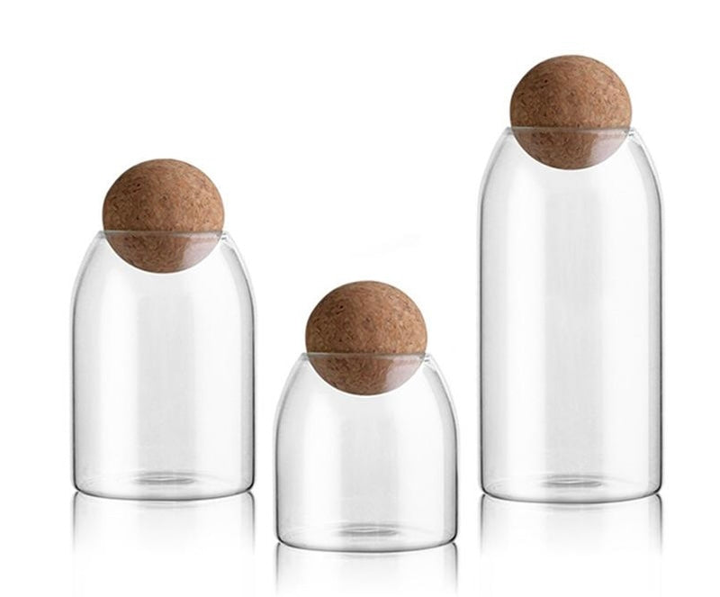 Ball Cork Glass Jar