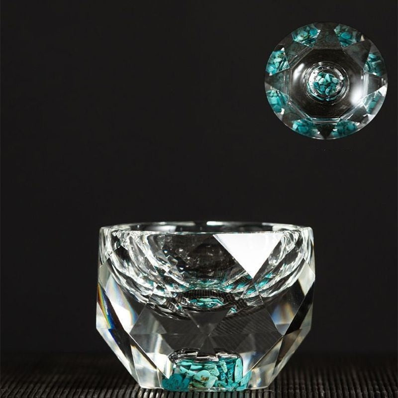 Crystal Diamond Cut Shot Glasses