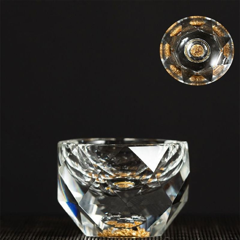 Crystal Diamond Cut Shot Glasses