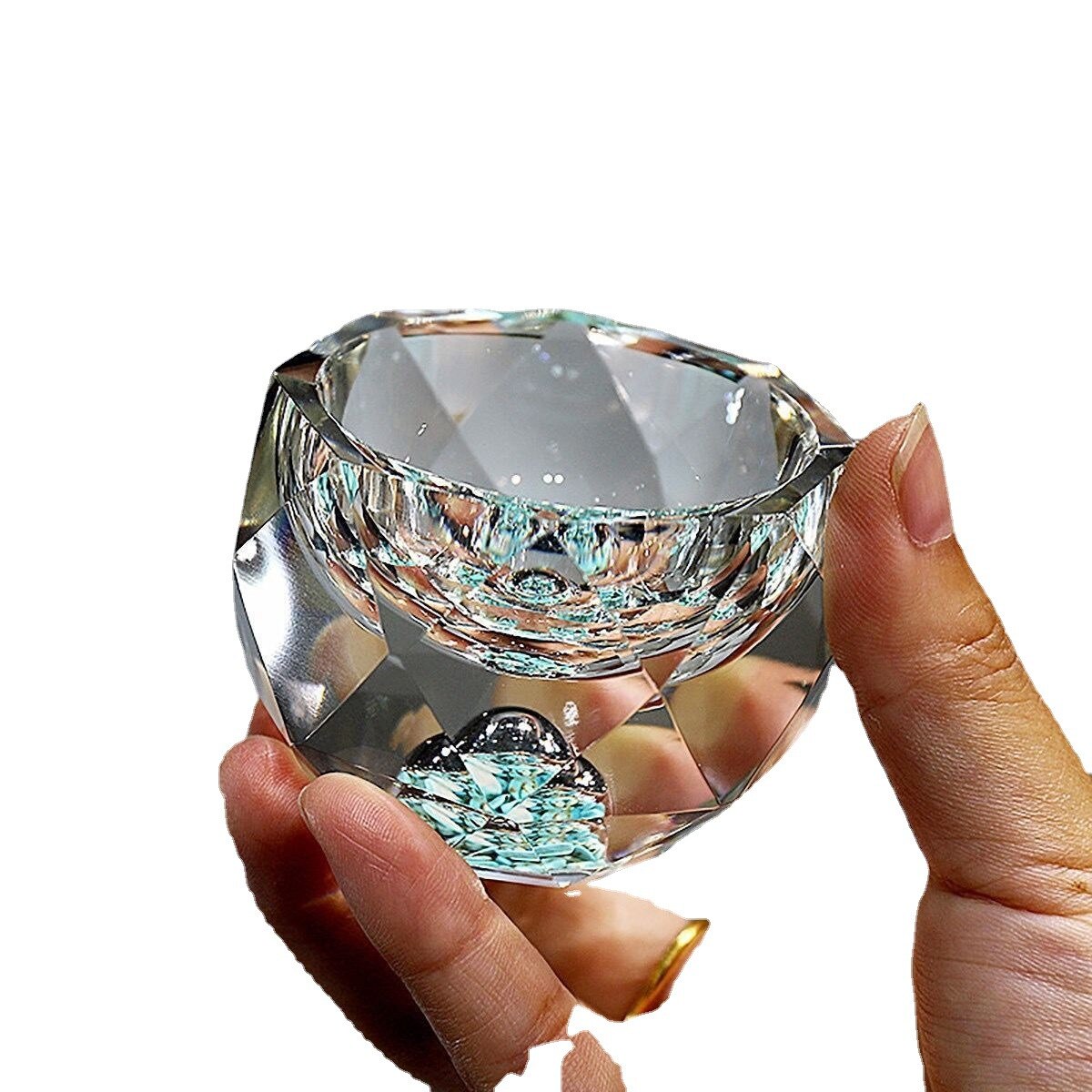 Crystal Diamond Cut Shot Glasses